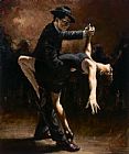 Fabian Perez STUDY FOR TANGO VIII painting